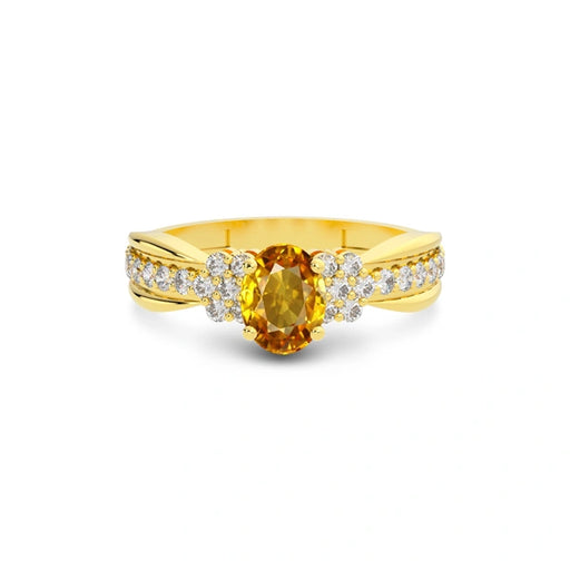 Yellow Sapphire Gold Ring R31