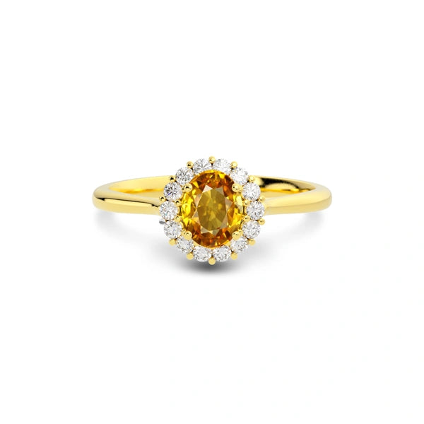 Yellow Sapphire Gold Ring R35