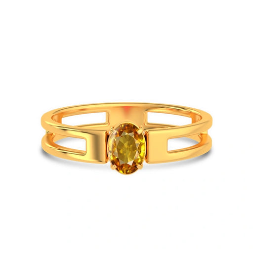 Yellow Sapphire Gold Ring R45