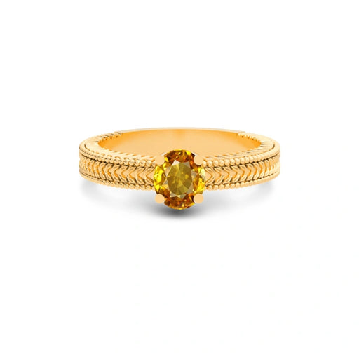 Yellow Sapphire Panchdhatu Ring R3