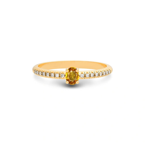 Yellow Sapphire Panchdhatu Ring R4