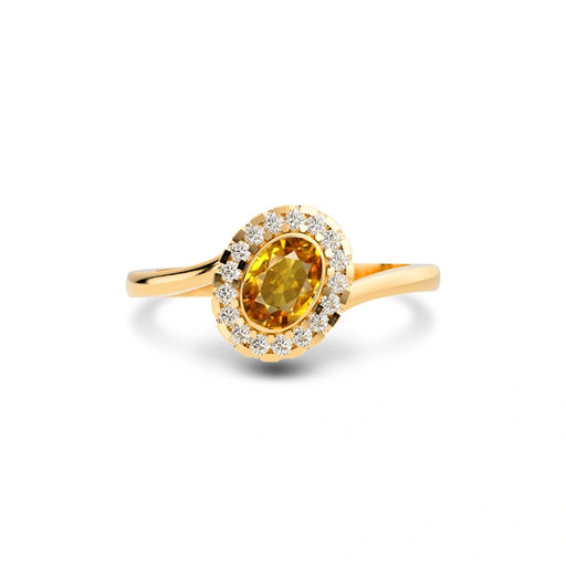 Yellow Sapphire Panchdhatu Ring R5