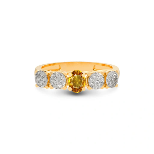 Yellow Sapphire Panchdhatu Ring R10