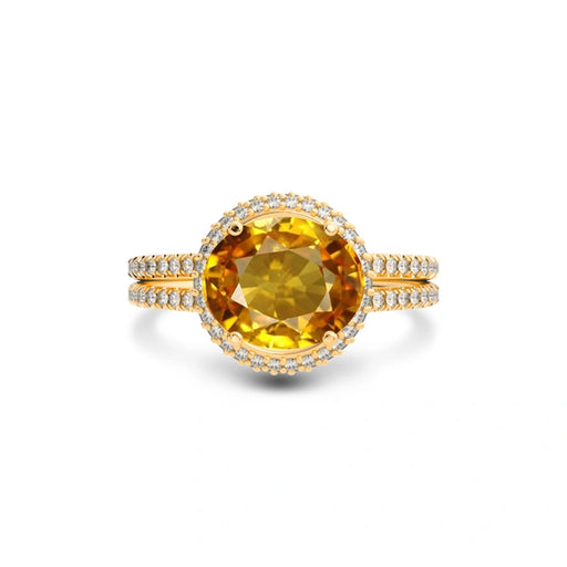 Yellow Sapphire Panchdhatu Ring R11