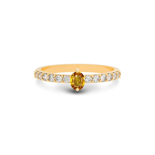 Yellow Sapphire Panchdhatu Ring R20