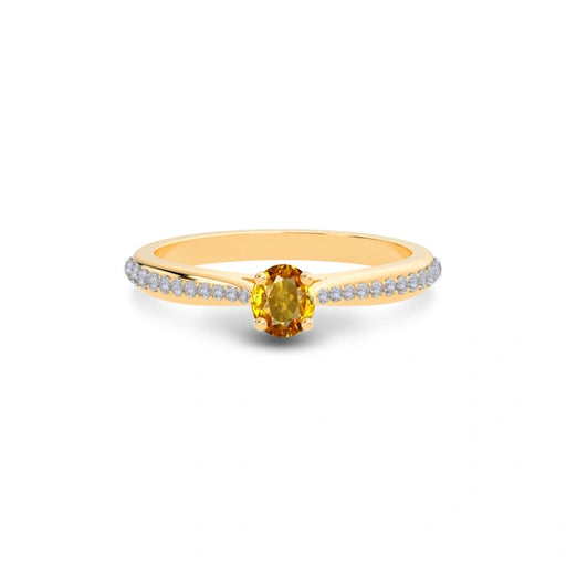 Yellow Sapphire Panchdhatu Ring R25