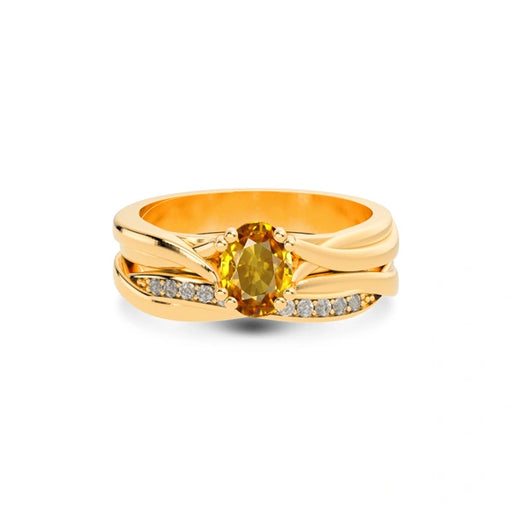 Yellow Sapphire Panchdhatu Ring R27
