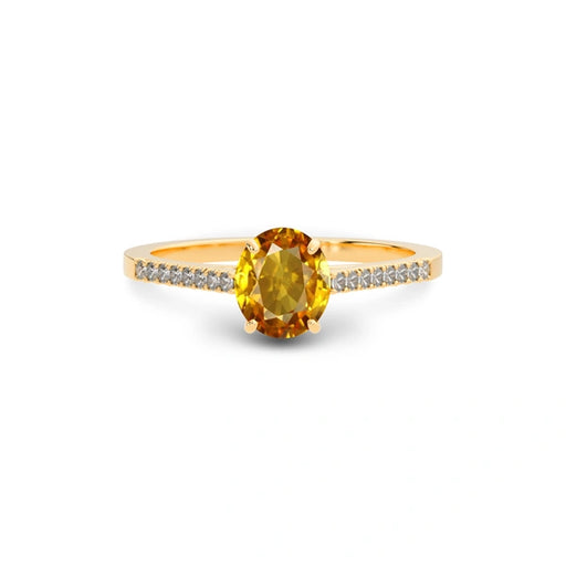 Yellow Sapphire Panchdhatu Ring R28