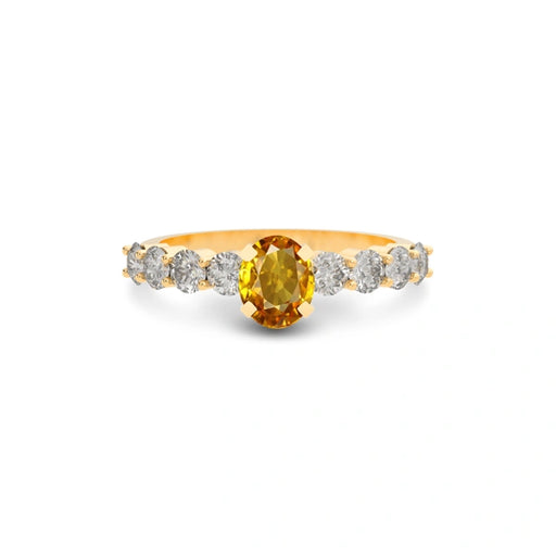 Yellow Sapphire Panchdhatu Ring R29