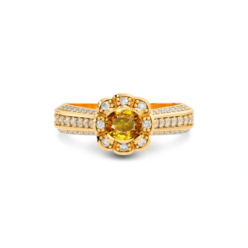 Yellow Sapphire Panchdhatu Ring R30