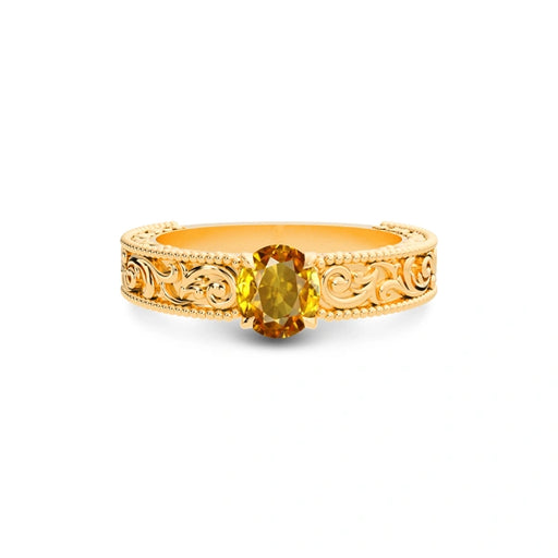 Yellow Sapphire Panchdhatu Ring R33