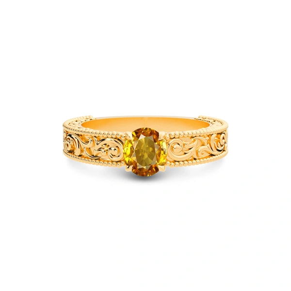 Yellow Sapphire Panchdhatu Ring R33