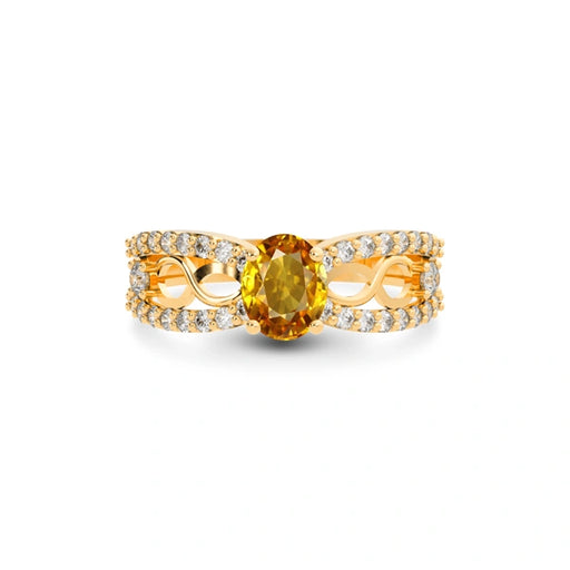 Yellow Sapphire Panchdhatu Ring R34