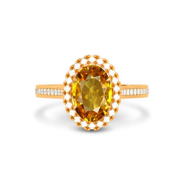 Yellow Sapphire Panchdhatu Ring R40