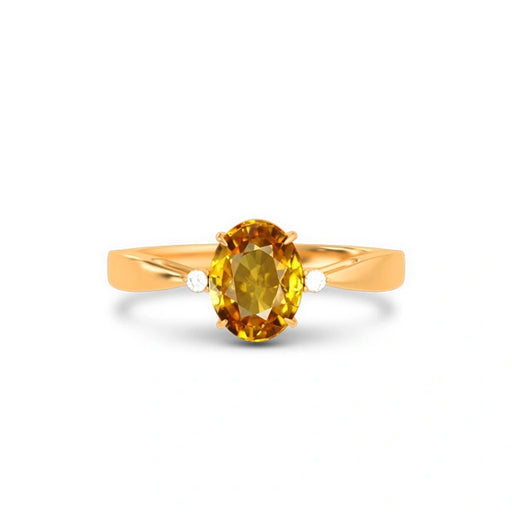 Yellow Sapphire Panchdhatu Ring R42