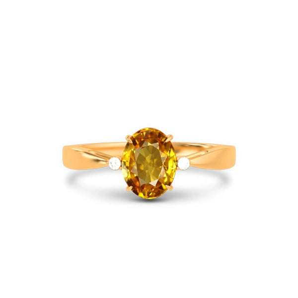 Yellow Sapphire Panchdhatu Ring R42