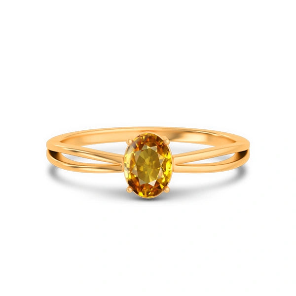 Yellow Sapphire Panchdhatu Ring R43