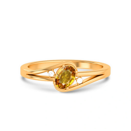 Yellow Sapphire Panchdhatu Ring R44