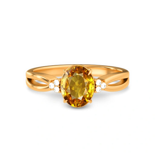 Yellow Sapphire Panchdhatu Ring R46