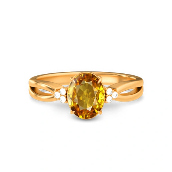 Yellow Sapphire Panchdhatu Ring R46