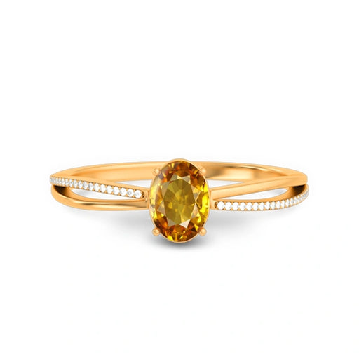 Yellow Sapphire Panchdhatu Ring R47