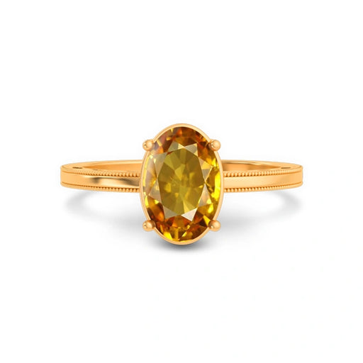 Yellow Sapphire Panchdhatu Ring R48