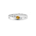Yellow Sapphire Platinum Ring R1