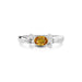 Yellow Sapphire Platinum Ring R12