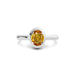 Yellow Sapphire Platinum Ring R14