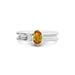 Yellow Sapphire Platinum Ring R24
