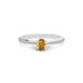 Yellow Sapphire Platinum Ring R25