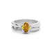 Yellow Sapphire Platinum Ring R27
