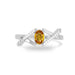 Yellow Sapphire Platinum Ring R36