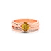 Yellow Sapphire Rose Gold Ring R27