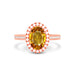 Yellow Sapphire Rose Gold Ring R40
