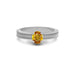 Yellow Sapphire Sterling Silver Ring R3