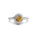 Yellow Sapphire Sterling Silver Ring R5