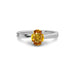 Yellow Sapphire Sterling Silver Ring R16