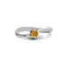 Yellow Sapphire Sterling Silver Ring R17