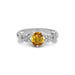 Yellow Sapphire Sterling Silver Ring R18