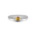 Yellow Sapphire Sterling Silver Ring R20