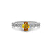 Yellow Sapphire Sterling Silver Ring R29
