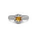 Yellow Sapphire Sterling Silver Ring R30