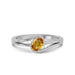 Yellow Sapphire Sterling Silver Ring R44