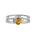 Yellow Sapphire Sterling Silver Ring R45