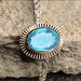 Blue Topaz Silver Rakhi - RK-3BT