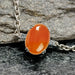 Carnelian Silver Rakhi - RK-1CL