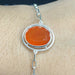 Carnelian Silver Rakhi - RK-2CL