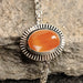 Carnelian Silver Rakhi - RK-3CL