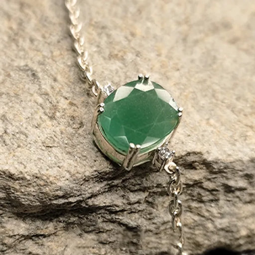 Jade Silver Rakhi - RK-1JD